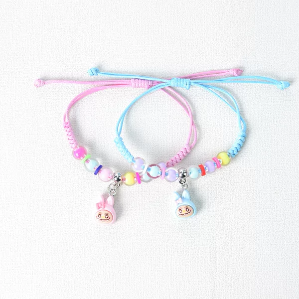 New Japanese and Korean Cartoon Doll Children's Bracelet Student Couple Best Friend Bracelet Beaded Little Girl Cute Gift