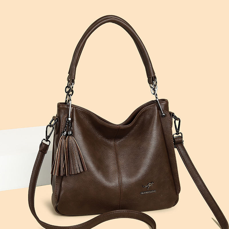 Hot-Selling Soft Leather Solid Color Shoulder Bag for Mom, 2025 New Model, Simple and Stylish Handbag and Crossbody Bag for Women, Available for Dropshipping Hot-Selling Soft Leather Solid Color Shoulder Bag for Mom, 2025 New Model, Simple and Stylish Handbag and Crossbody Bag for Women, Available for Dropshipping