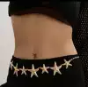 Golden starfish waist chain