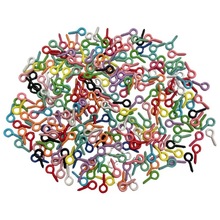 DIY饰品配件 现货金属彩色烤漆羊眼钉 100个/包 自攻螺丝钉