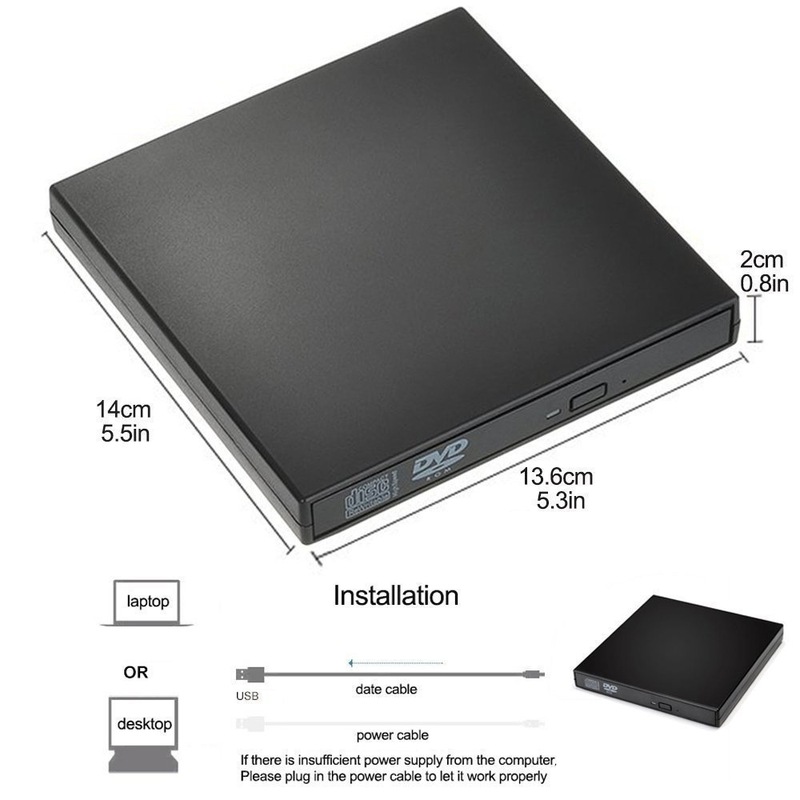 CD-RWバーナードライブレスDVD/CDリーダープレーヤー2.0汎用外付けDVDバーナー|undefined