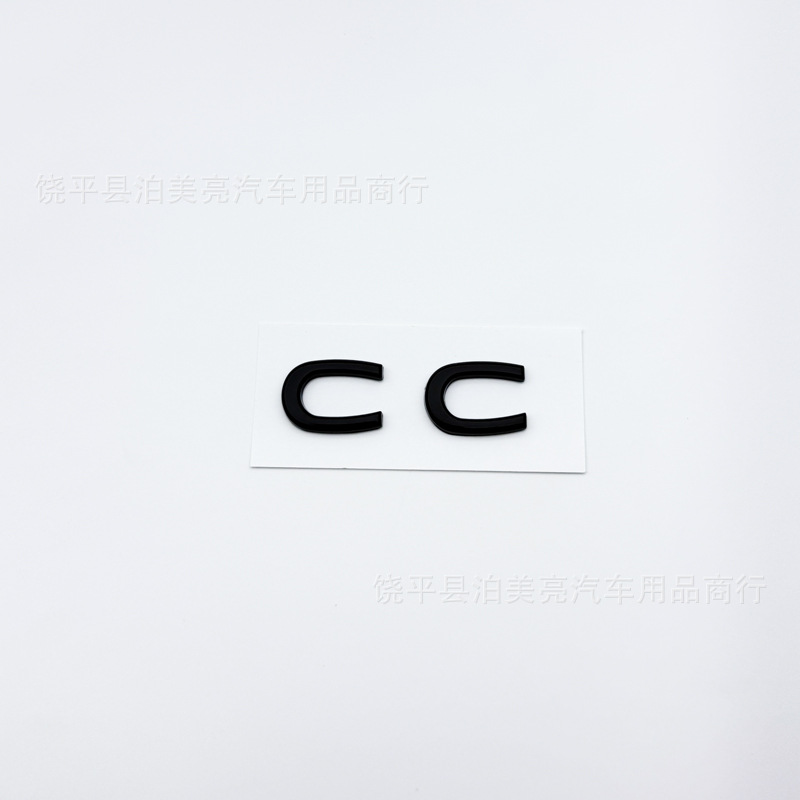 Suitable for New and Old Volkswagen Cc Black Car Logo Modification 380Tsi Rear Tail Logo Arteon Letter Logo Displacement Sticker
