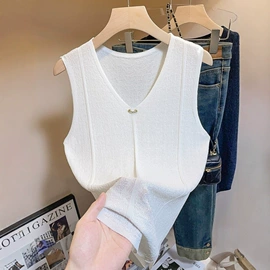 女式针织衫;毛衣;吊带背心