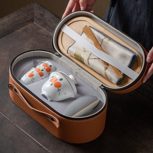 Nianyunju Kuaike Cup One Pot Three Cups Portable Travel Entry Luxury Kung Fu Tea Set suit Outdoor Portable Teapot