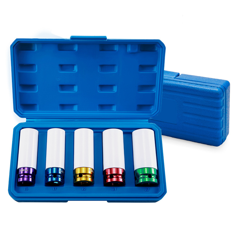 Conjunto de 5 piezas de color neumático tornillo manga al por mayor color a prueba de arañazos funda impacto manga color neumático protección tornillo