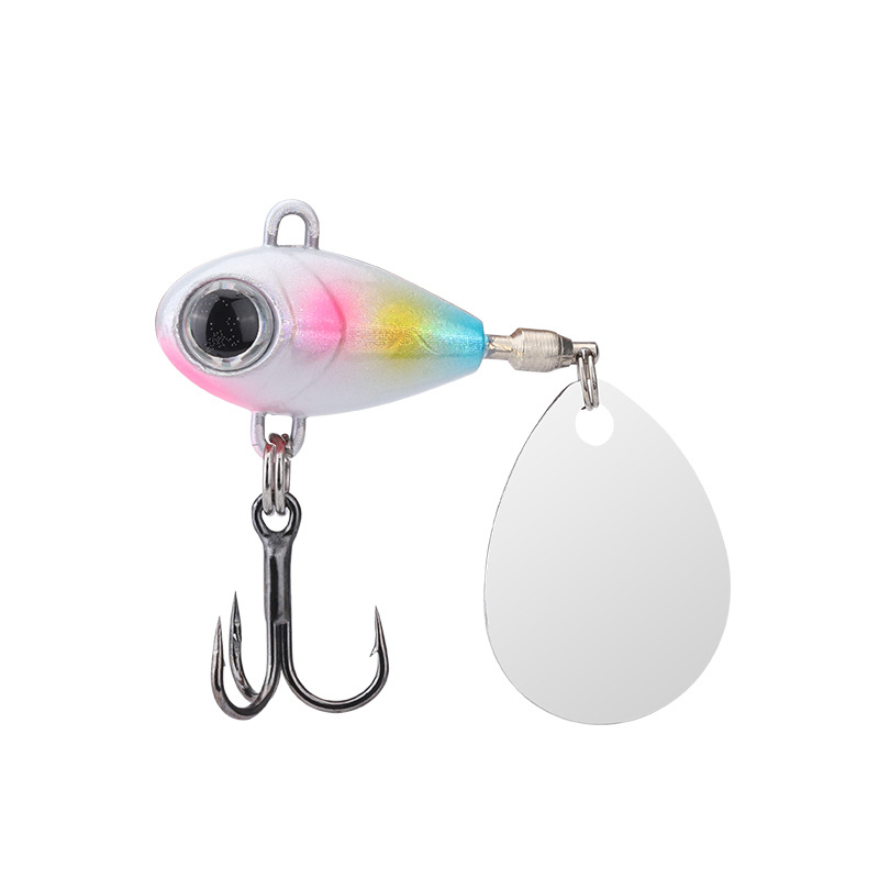 Submarino tiro largo divertido VIB rotación lentejuelas pequeño ciclón pulgar VIb Luya falso cebo luz traje de pesca de mar