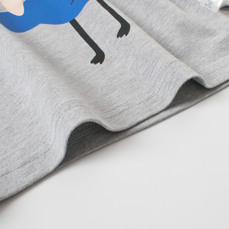 Nuevos niños de dibujos animados de algodón transfronterizo Camiseta de manga larga para niños Top Boy bebé cuello redondo otoño marea camisa de fondo