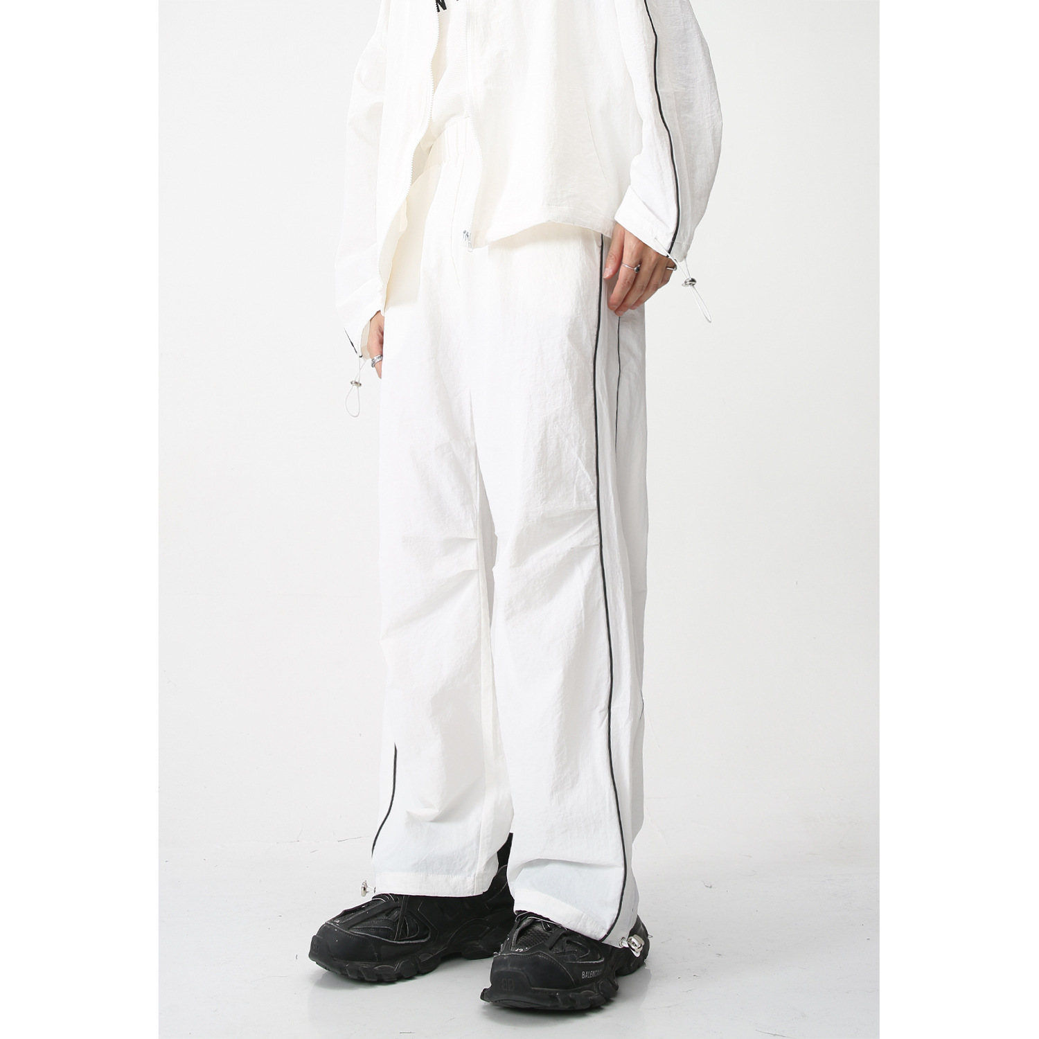 Mtlclothes ropa de los hombres | 2023 primavera nuevo casual coreano chaqueta deportiva pantalones sueltos