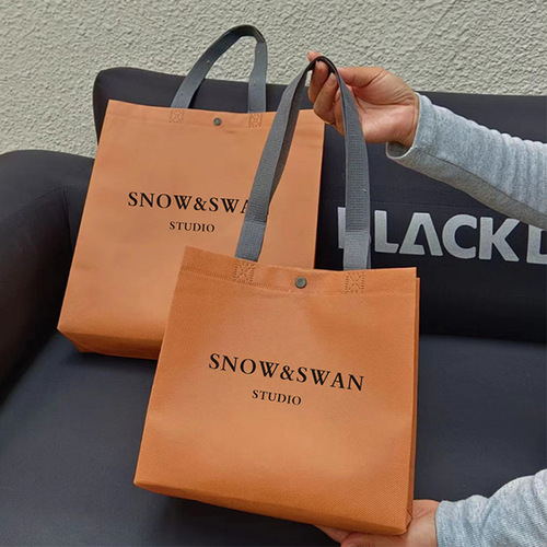 Influencer Women's Clothing Store Hidden Fastener Non-woven Tote Bag Eco-Friendly Handbag for Women Clothing Accessories Logo Printing Available