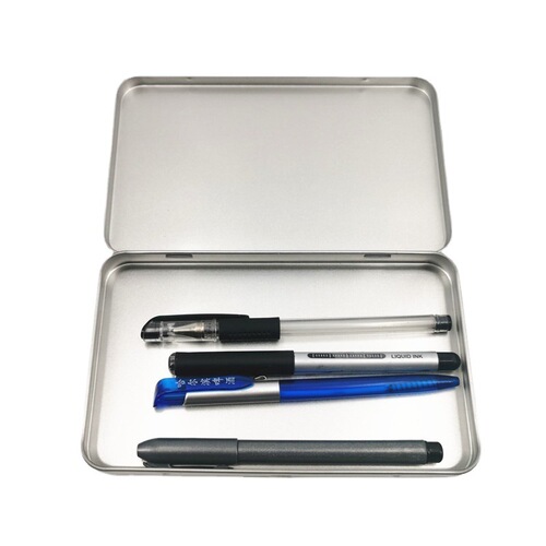 Enamel box for batch printed postcards, printing ink horse mouth iron box, cosmetic brush, eyebrow pencil packaging, custom printing storage box for images