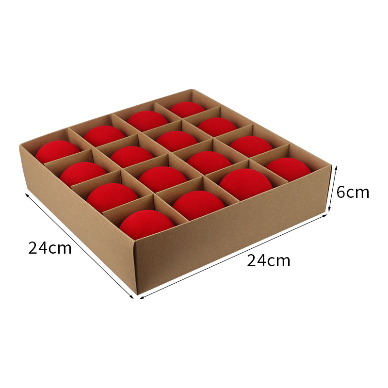 Bolas de Navidad flocadas bolas de Navidad 6CM / 16pcs flocadas bolas de Navidad decoraciones navideñas fábrica tienda directa Navidad