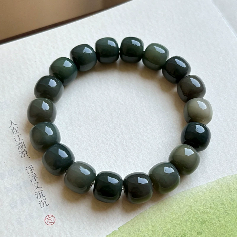 Organic Bodhi rosary for men and women, bracelet walnut