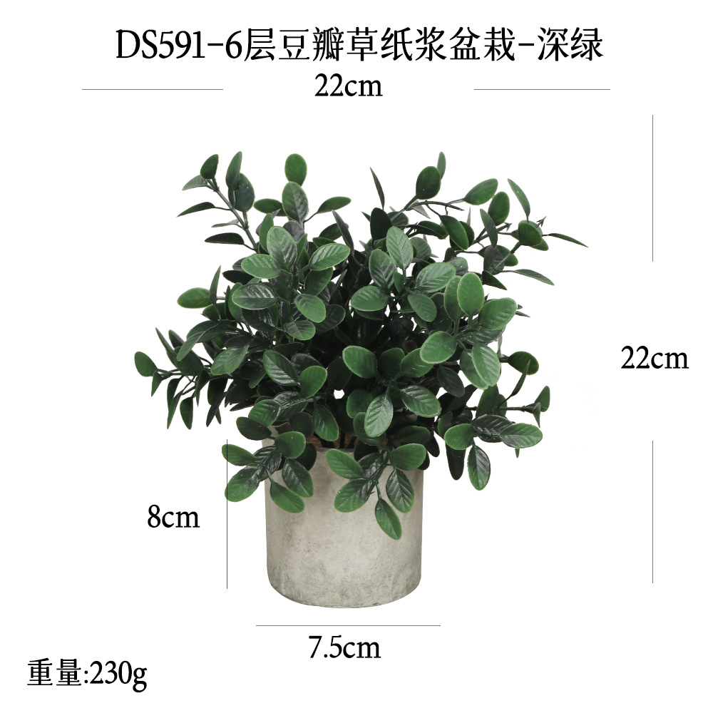 Más de 240 combinaciones populares de macetas con plantas verdes artificiales, decoraciones para el hogar, flores artificiales, bonsáis cilíndricos de pulpa de papel.