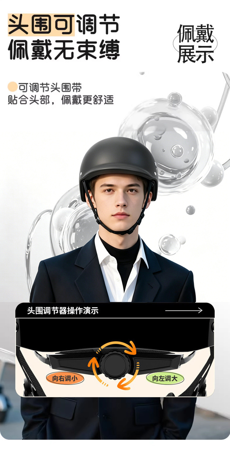 Summer Motorcycle Electric Vehicle Helmet 3C Certified Unisex Half Helmet Lightweight Breathable Safety Helmet