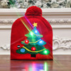 Christmas decorative supplies adult children knitted Christmas hat colorful light emitting caps high -end elderly Christmas hat