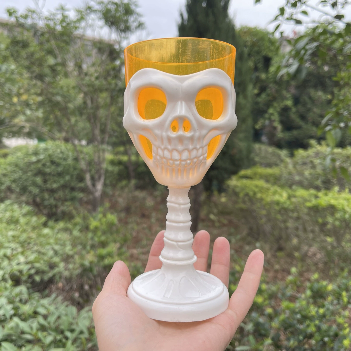 Creative wineglass, halloween