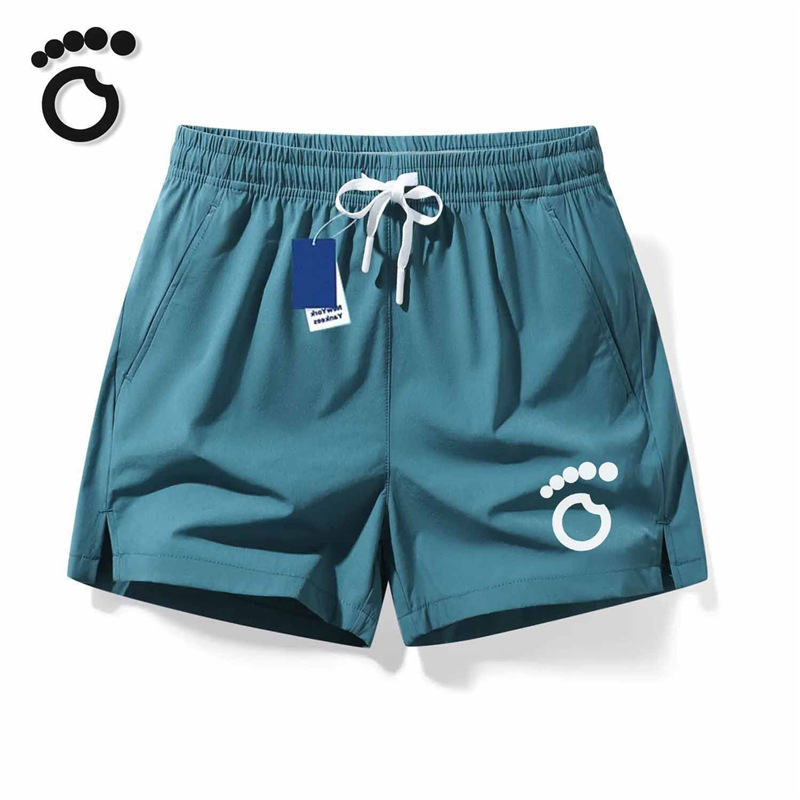American-style summer three-quarter ice silk loose shorts for men, thin, quick-drying, stretchy, suitable for running, sports, and fitness, unisex