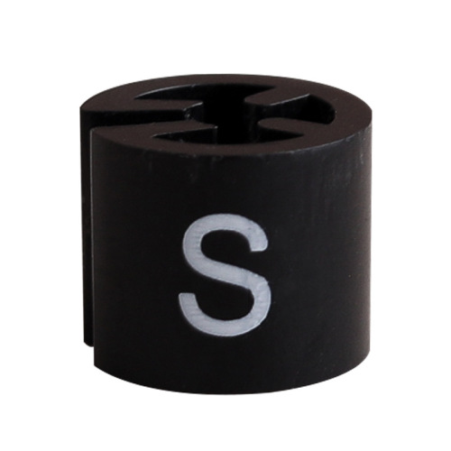 Letter size code clip, round four-tooth size ring, plastic labeled bead adult pants size grain