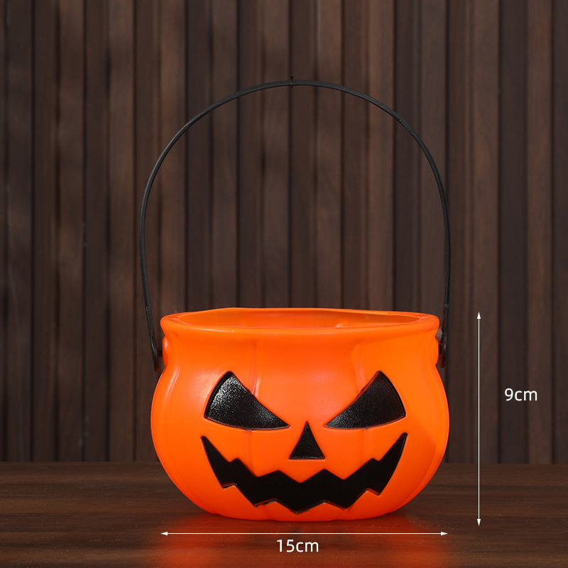 Cubo Decorativo de Calabaza de Halloween de Plástico para Bares y Fiestas image 12
