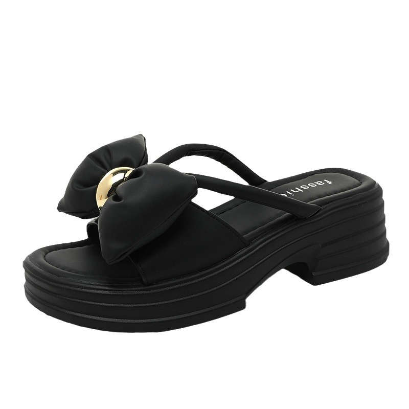 Sandales S3116, mules noires à talons hauts, tendance été, chaussures respirantes et élégantes pour femmes, rehaussantes._voghion.com