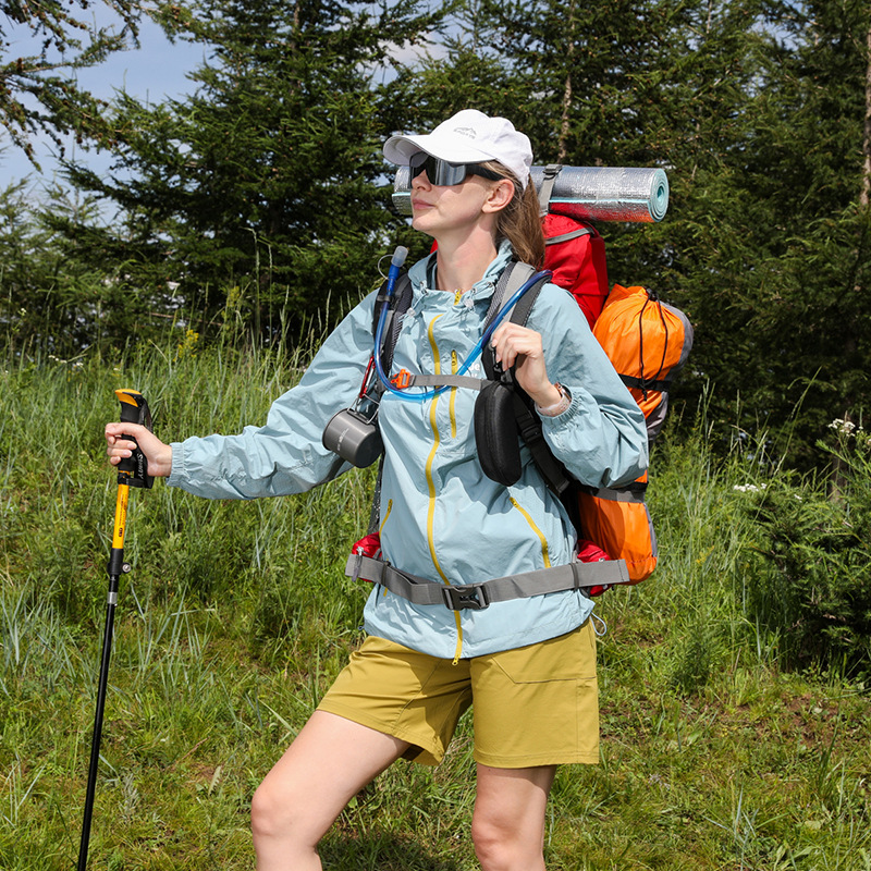 Mochila de Senderismo y Montañismo de Nylon Expansible para Deportes al Aire Libre