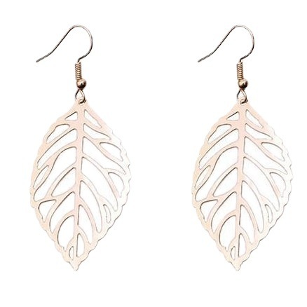 B033 European and American popular new style leaf pendant earrings long women's fashion temperament retro simple earrings wholesale