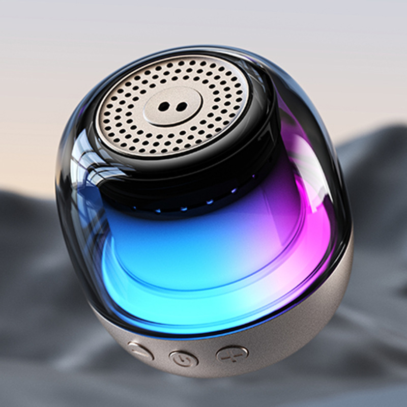 Fábrica personalizada logotipo giroscópico Bluetooth portable luz de atmósfera RGB sonido Bluetooth subwoofer al aire libre