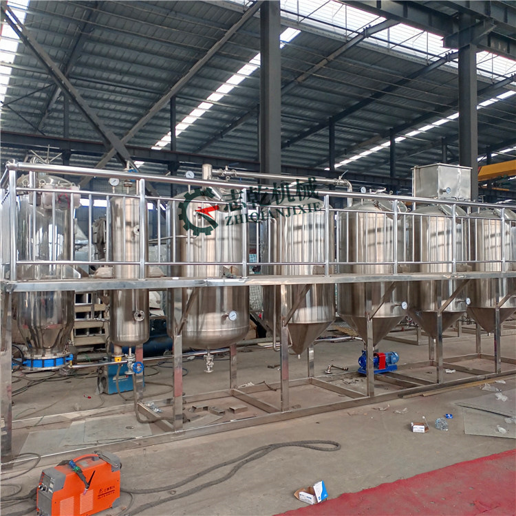 植物油炼油设备 油菜籽榨油全套设备 花生油生产线设备 精炼设备