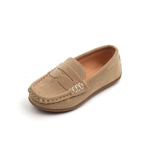 儿童豆豆鞋春秋新款时尚软底懒人一脚英伦风童鞋男童豆豆鞋休闲潮