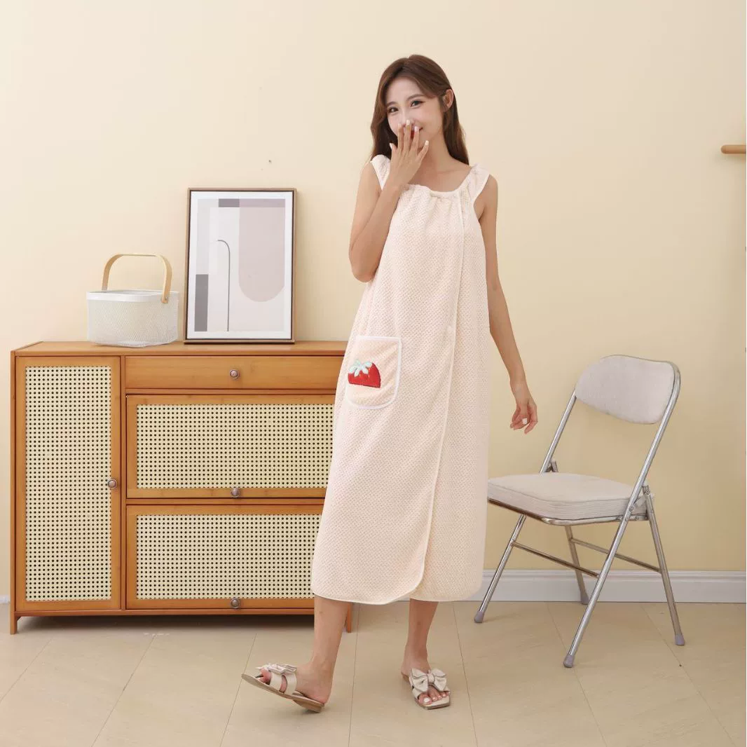 Новая юбка для ванны в клетку с ананасами для девочек, которую можно носить дома, халат, который можно носить и обернуть, впитывающая юбка для ванны, которую нелегко снять, банное полотенце