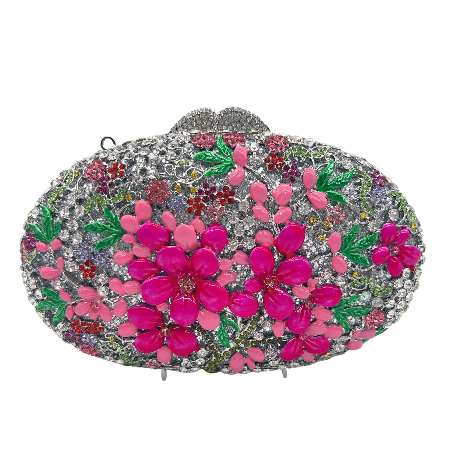 Paquete de cena de flores de cera transfronterizas, paquete de banquete de damas, paquete de regalo de caja dura, embrague de cristal