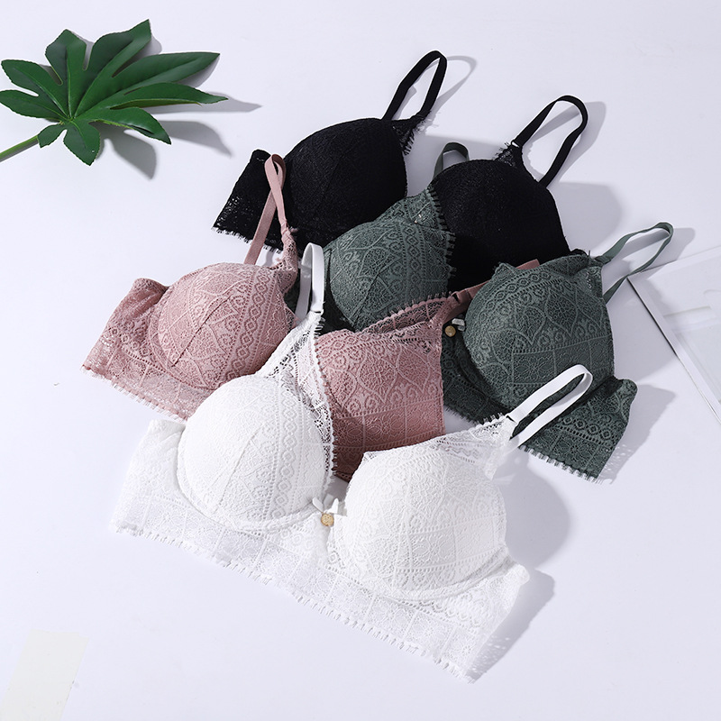 Ensemble soutien-gorge et culotte en dentelle sexy ajustable_voghion.com