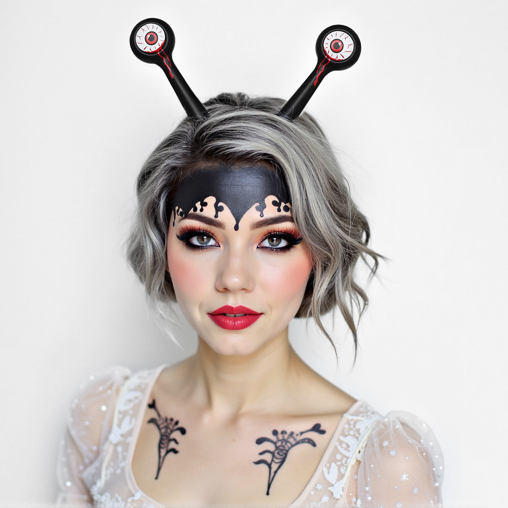 Halloween extraña ojos bandas de pelo accesorios de fiesta alienígenas bandas de cabeza transfronterizas festivales baile vestido de mierda tocado