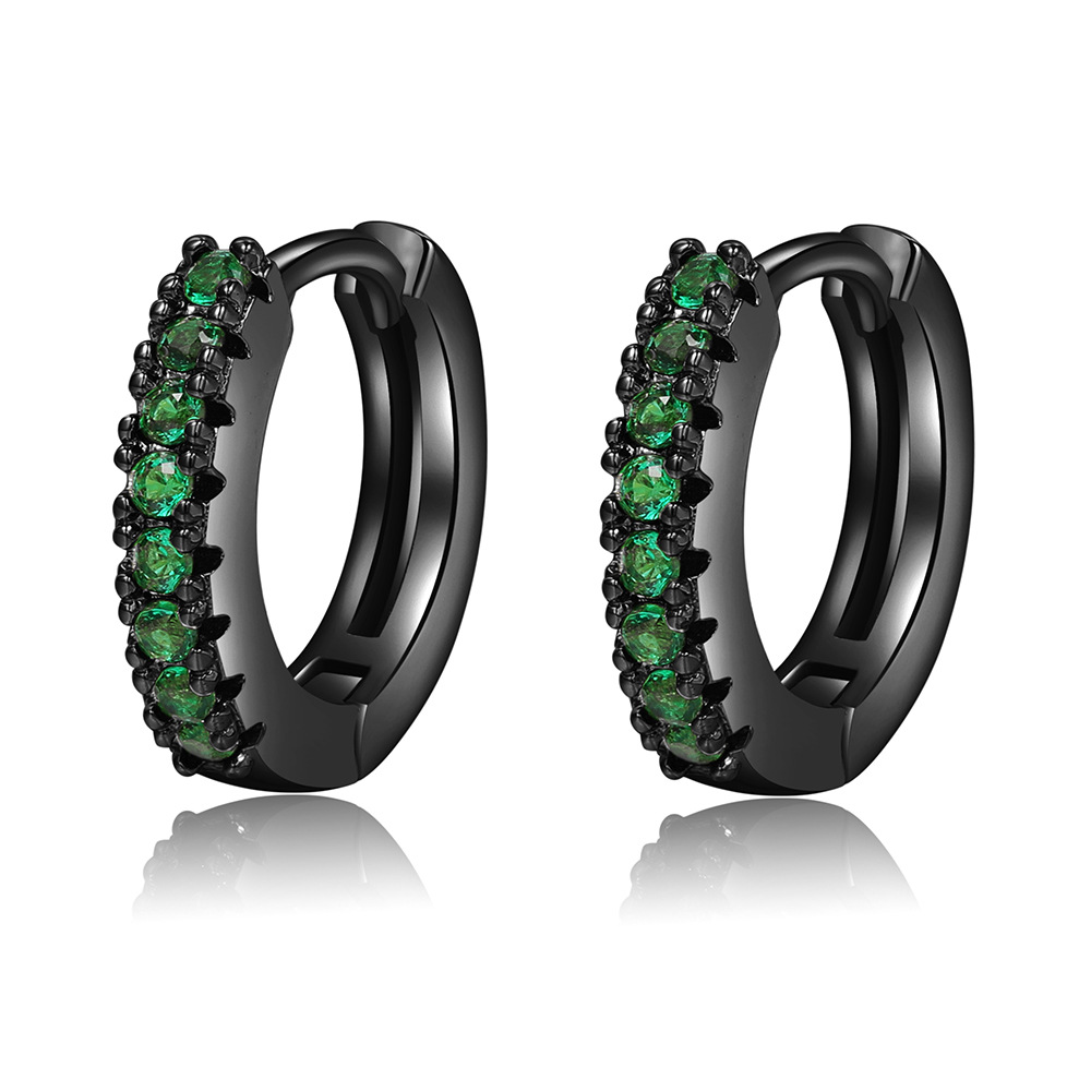 Fashion Geometric Copper Plating Zircon Earrings 1 Pair