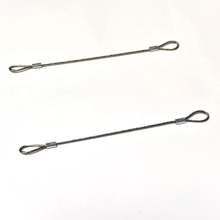 Steel wire, keychain with key