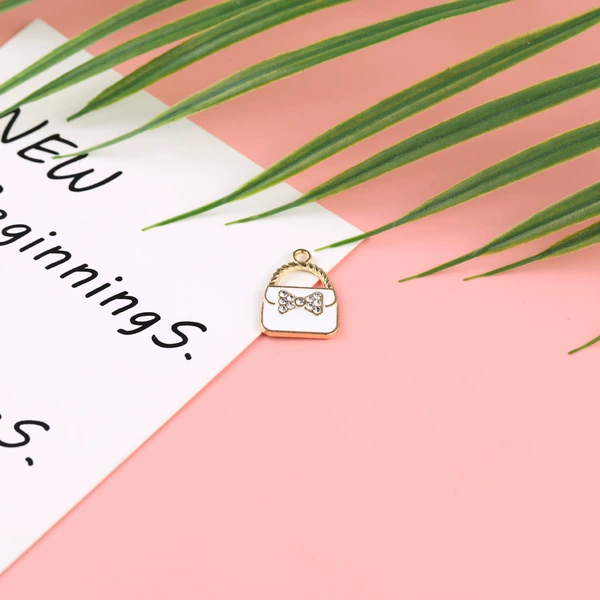 White bag with bow