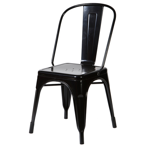 Factory direct sales iron chair iron chair back chair modern industrial style Nordic household stackable metal dining chair