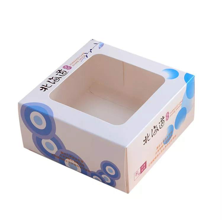 正方形卡盒开窗PET片彩盒香皂纸盒烫金香水包装盒银卡化妆品纸盒