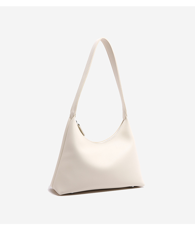 546g Weight Sewing Thread Fashion Element Zipper Closure Type Single Shoulder Strap Strap Type Underarm Bag Bags Type Holiday, Daily Occasion PU Material Women's Backpack Backpack Solid Color Pattern All Seasons Season Women's Gender Basic Style Dumpling Shape Shape Women's PU Solid Color Basic Sewing Thread Dumpling Shape Zipper Underarm Bag 8
