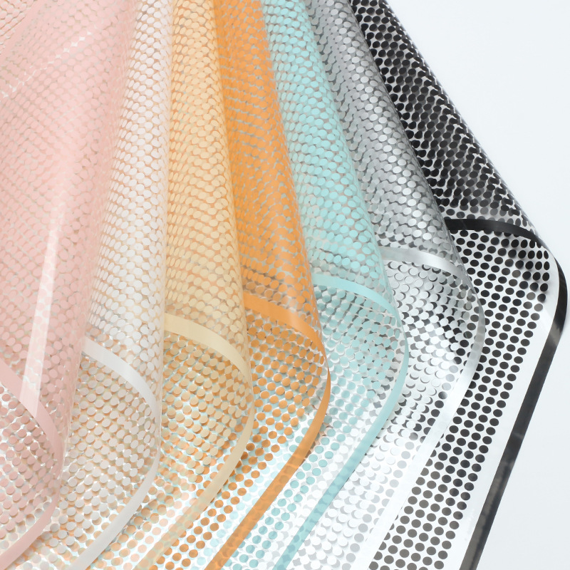 Huaxi bordes vidricola OPP punto de amor flor embalaje de papel de película de color flor florista ramo de flores