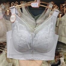 安芝娜6602无钢圈中薄B杯聚拢王五排扣女防下垂收副乳按摩文胸