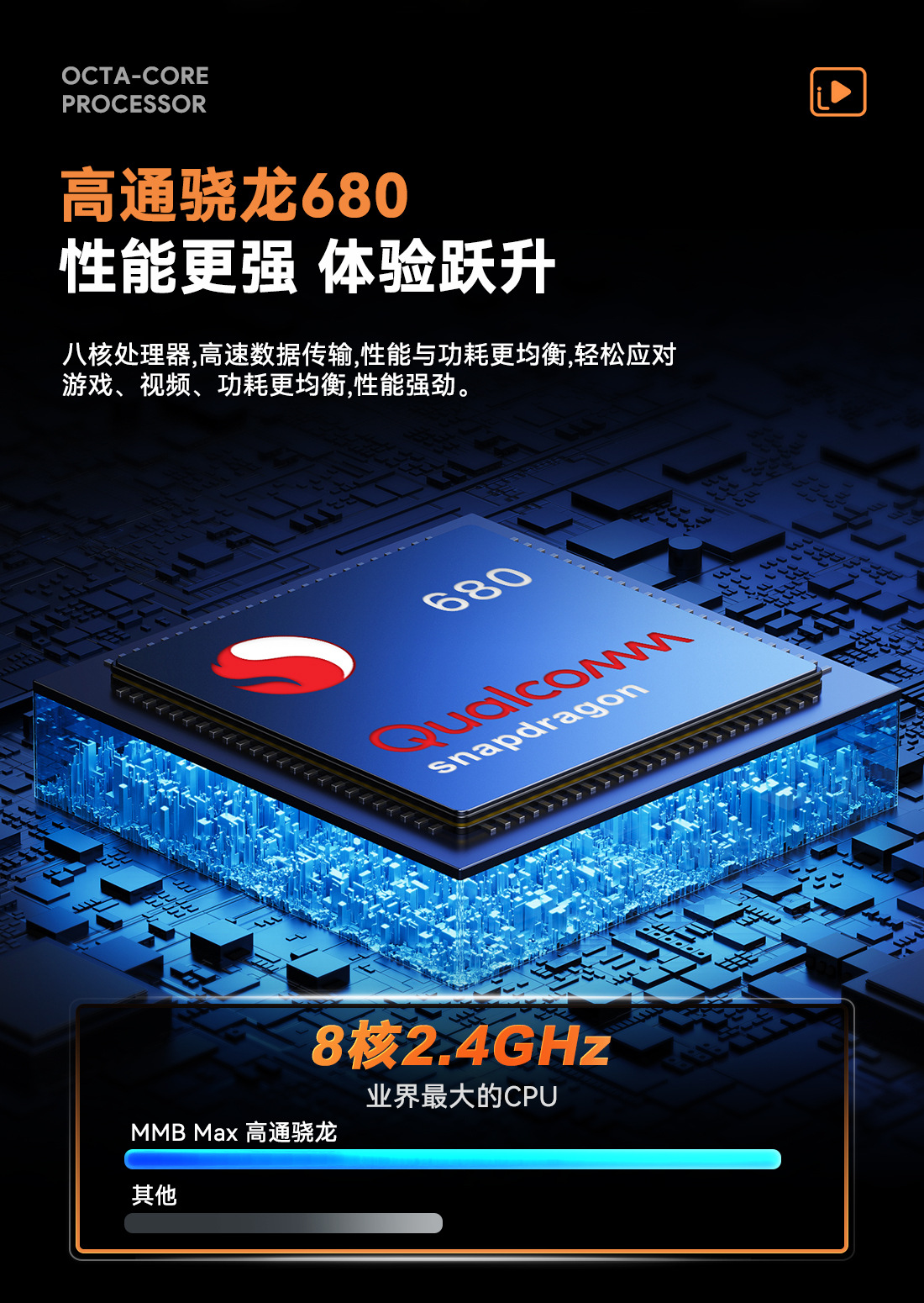 Cross-Border Exclusive Supply of Mmb Car-Mounted Carplay Ai Box Android 14 Qualcomm 6225 Wireless Car-Machine Connectivity Conversion Box