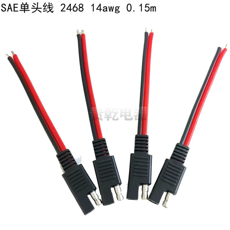 В наличии: кабель SAE однопроводный, кабель для подключения солнечных панелей SAE для автомобилей, быстроразъемный штекер SAE, 14AWG