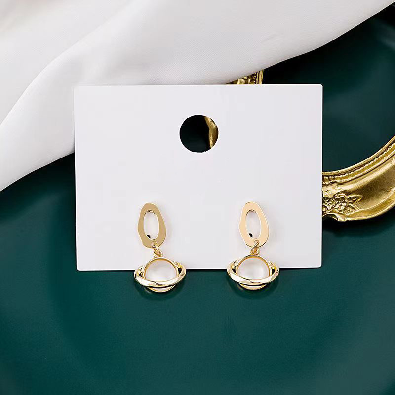 s925 Silver Needle Geometric Earrings 2023 New Elegant Earrings Long Earrings Simple Internet Popular Face Skinny Earrings