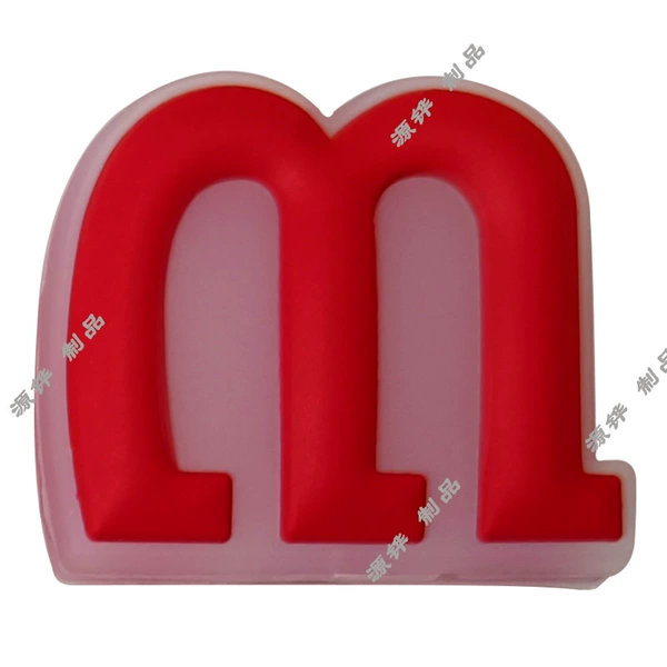 Red, letter M