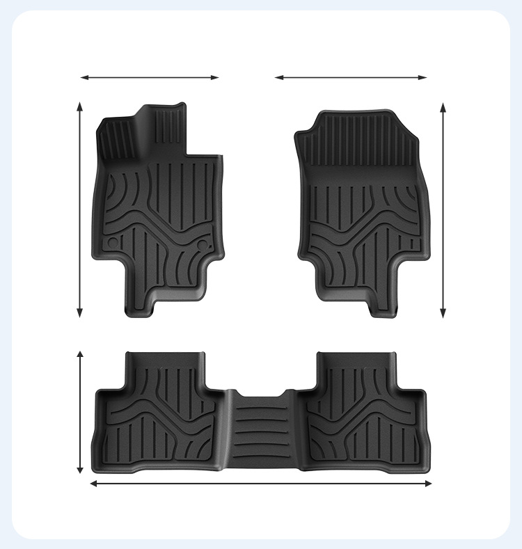 Suitable for 2019-2025 Toyota RAV4, eco-friendly TPE car floor mats and trunk mat