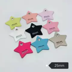 M Yaojia Five-pointed Star with Small Diamond Metal Patch High-end Piano Paint Clothing Hair Accessories Hairpin Mobile Phone Case 25MM