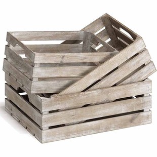 Solid Wood Storage Box Wooden Box Decoration Display Supermarket Wooden Crate Display Wooden Frame Box Retro Old