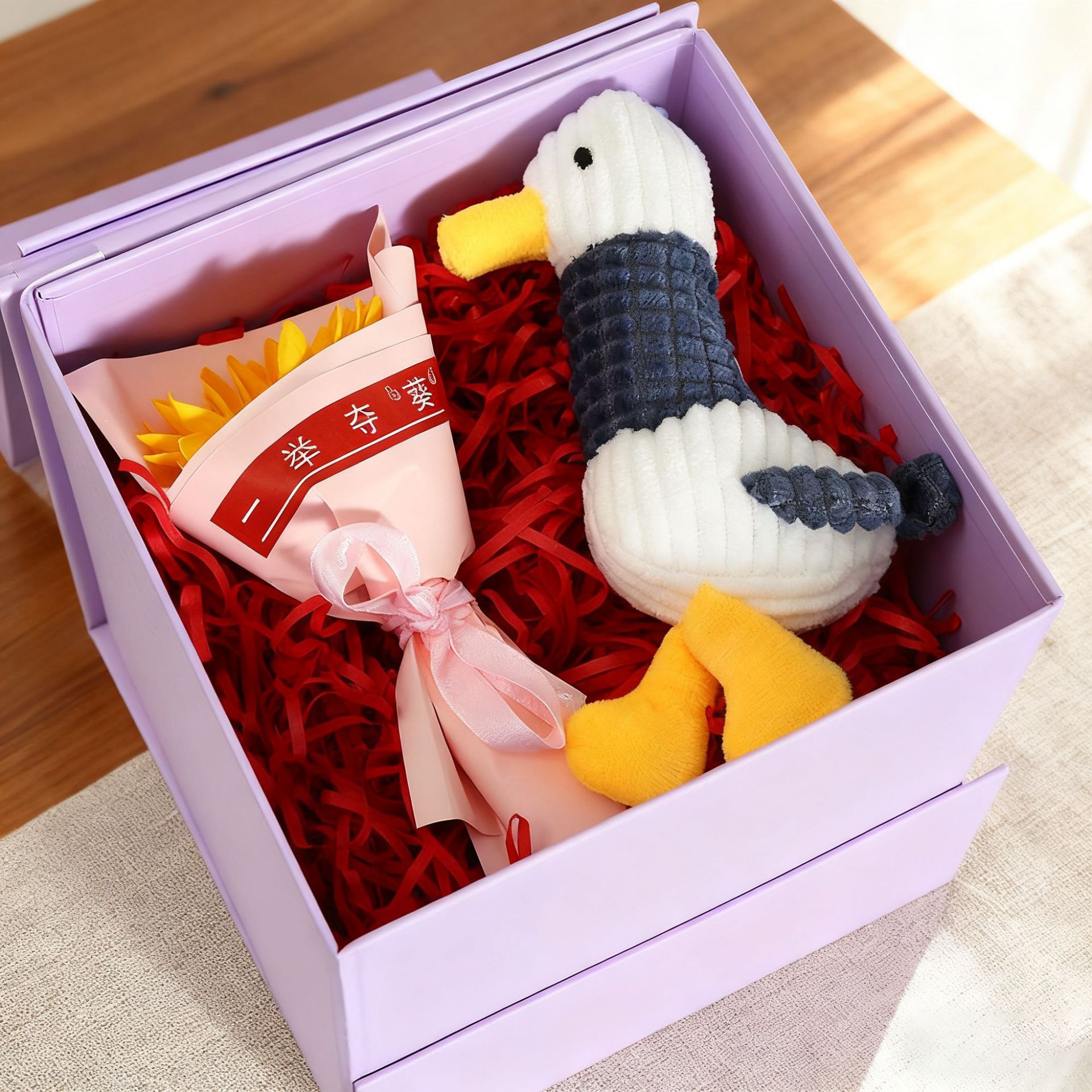 Caixa de regalo de cinta simple, caja de embalaje plegable, caja de regalo de cumpleaños, cosméticos, caja de regalo
