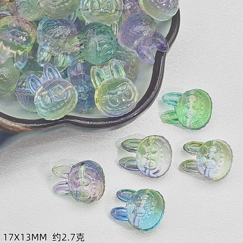 捷克ins风琉璃拉布布异形玻璃珠手工DIY手链项链串珠材料饰品配件|undefined
